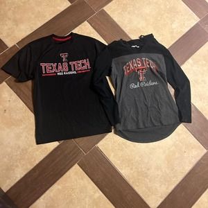 Bundle of 2 texas tech t shirts